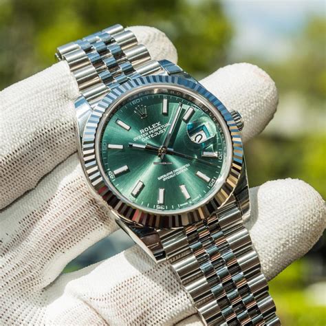 rolex datejust mint green 41 white gold price|Rolex Datejust 41 release date.